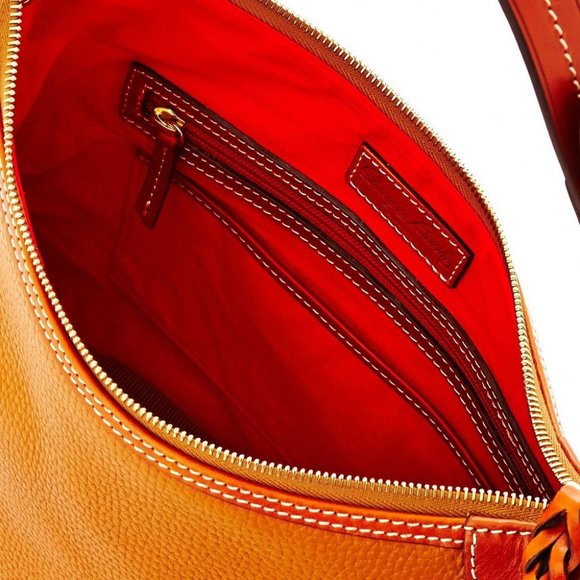 Dooney & Bourke NWT Pebble Leather Hobo - Camel - Picture 3 of 4